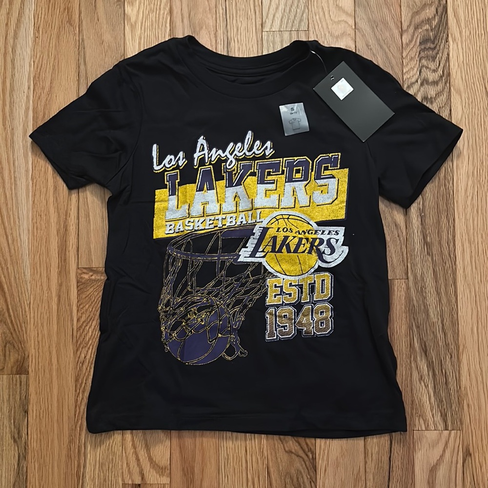 Child Small (6-7) Lakers Short Sleeve Tee